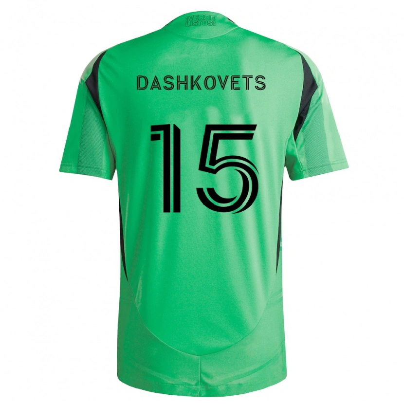Danxen Mujer Camiseta Artem Dashkovets #15 Verde Esmeralda Negro 1ª Equipación 2026/27 La Camisa