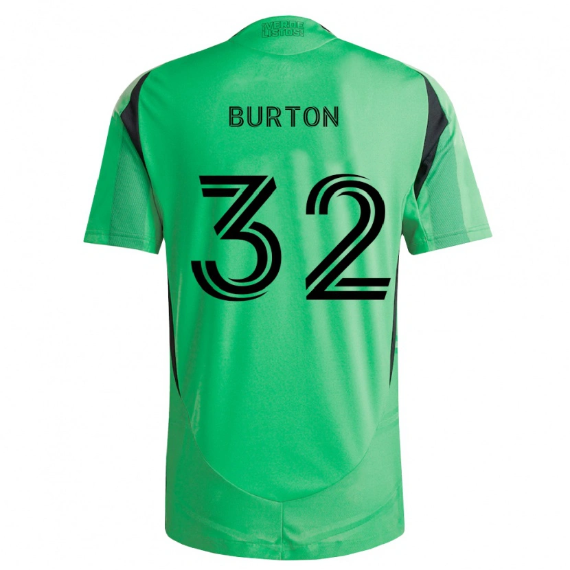 Danxen Mujer Camiseta Micah Burton #32 Verde Esmeralda Negro 1ª Equipación 2026/27 La Camisa
