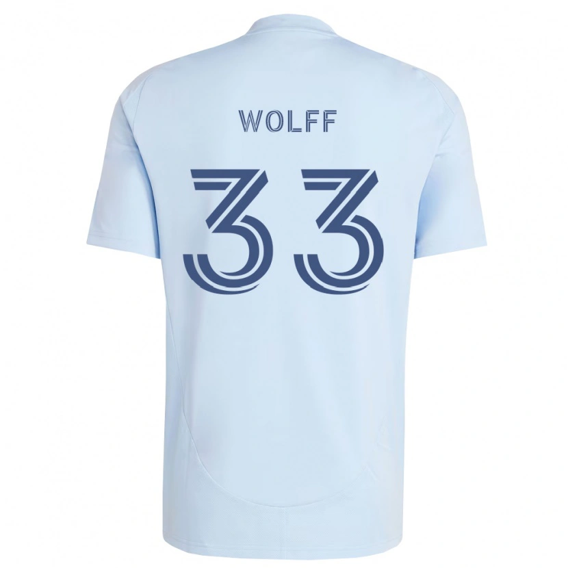 Danxen Mujer Camiseta Owen Wolff #33 Azul Claro Gris Claro 1ª Equipación 2026/27 La Camisa