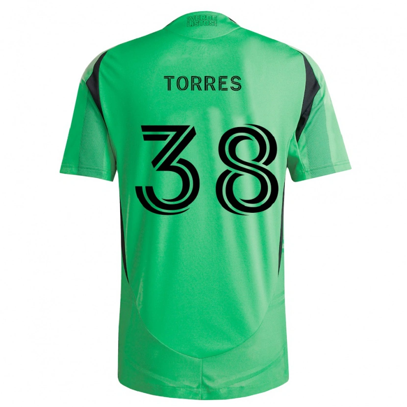Danxen Mujer Camiseta Ervin Torres #38 Verde Esmeralda Negro 1ª Equipación 2026/27 La Camisa