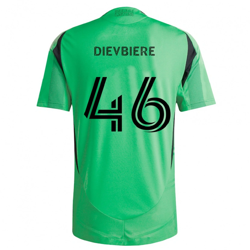 Danxen Mujer Camiseta Vona Dievbiere #46 Verde Esmeralda Negro 1ª Equipación 2026/27 La Camisa