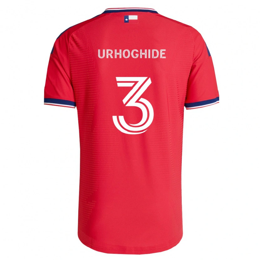 Danxen Mujer Camiseta Osaze Urhoghide #3 Rojo Azul Blanco 1ª Equipación 2026/27 La Camisa