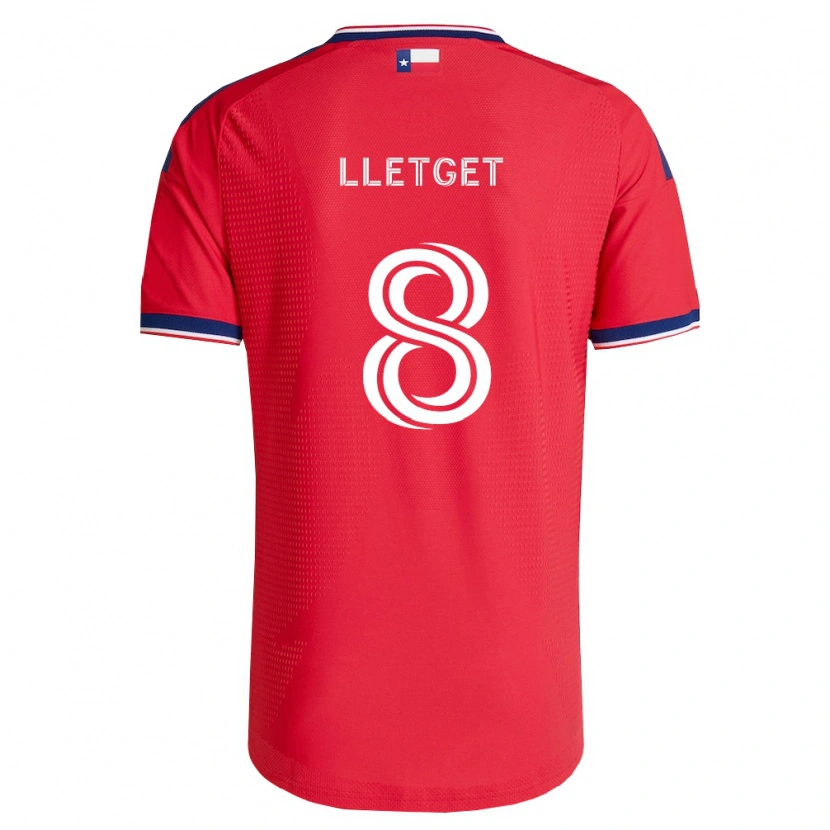 Danxen Mujer Camiseta Sebastian Lletget #8 Rojo Azul Blanco 1ª Equipación 2026/27 La Camisa