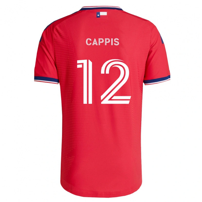 Danxen Mujer Camiseta Christian Cappis #12 Rojo Azul Blanco 1ª Equipación 2026/27 La Camisa
