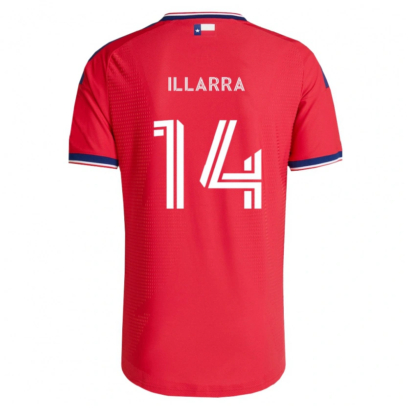 Danxen Mujer Camiseta Asier Illarramendi #14 Rojo Azul Blanco 1ª Equipación 2026/27 La Camisa