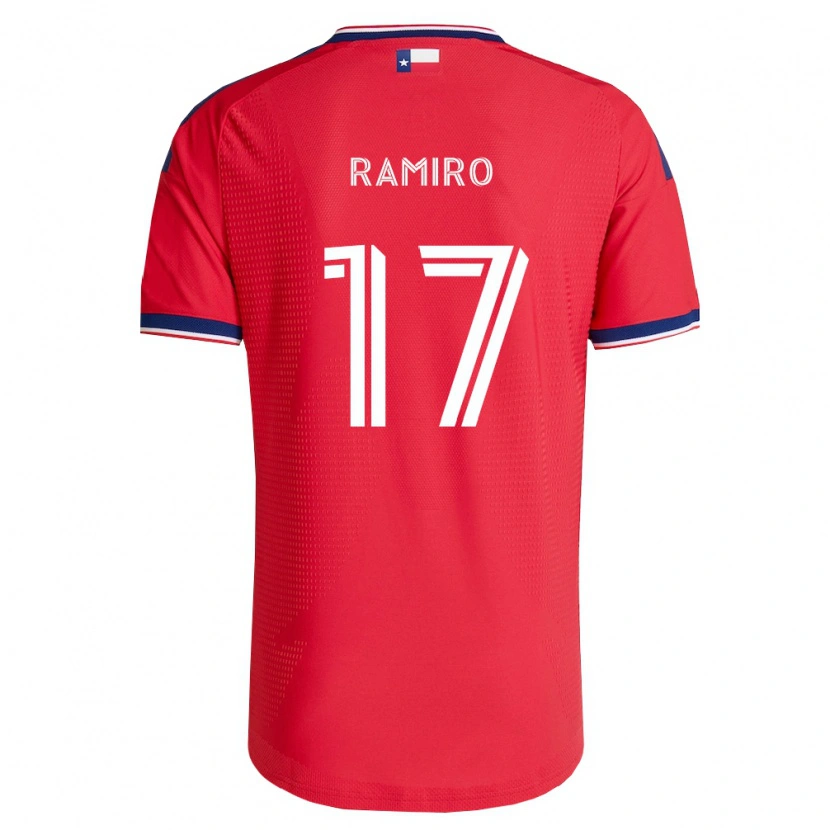 Danxen Mujer Camiseta Ramiro Moschen Benetti #17 Rojo Azul Blanco 1ª Equipación 2026/27 La Camisa
