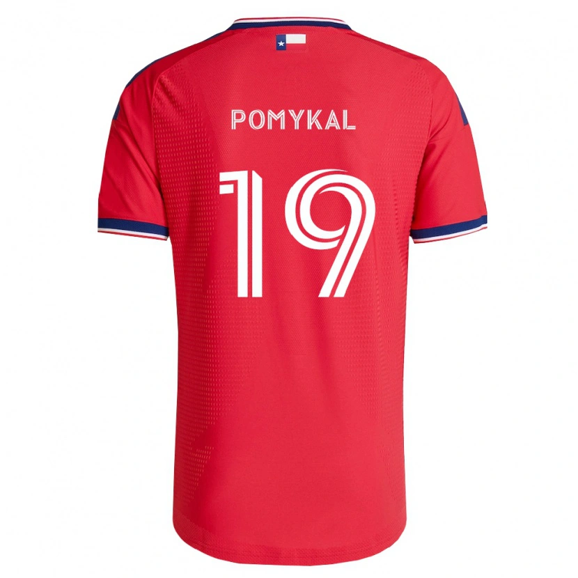 Danxen Mujer Camiseta Paxton Pomykal #19 Rojo Azul Blanco 1ª Equipación 2026/27 La Camisa