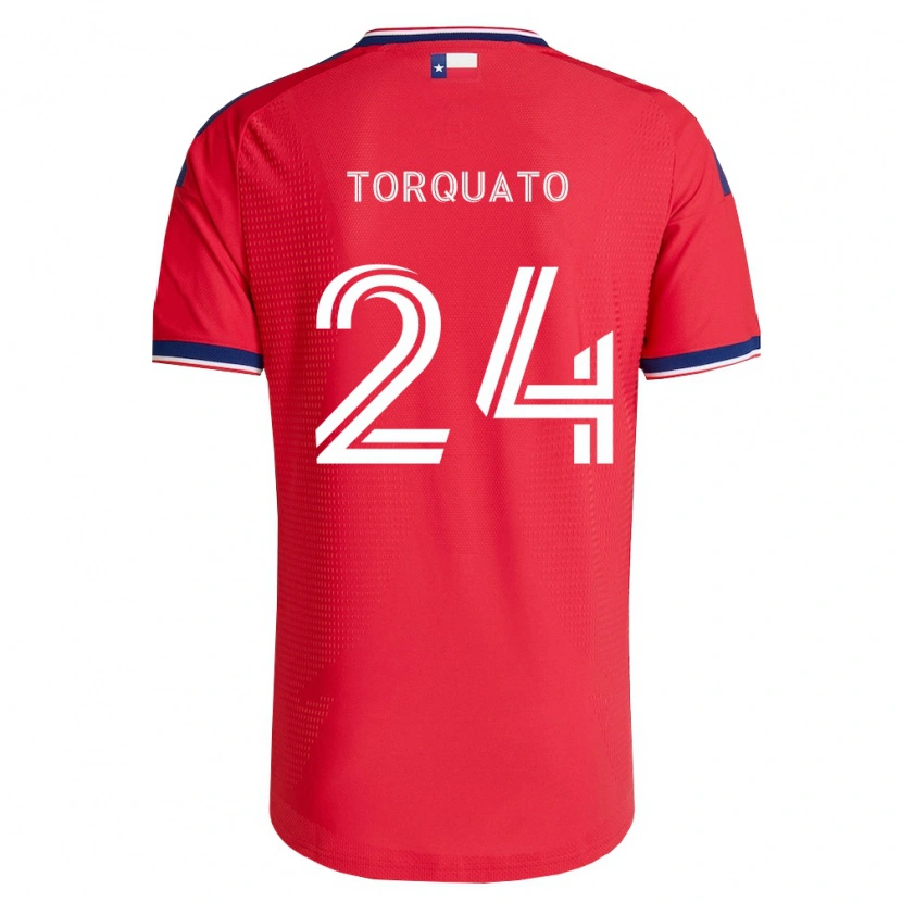 Danxen Mujer Camiseta Joshua Torquato #24 Rojo Azul Blanco 1ª Equipación 2026/27 La Camisa