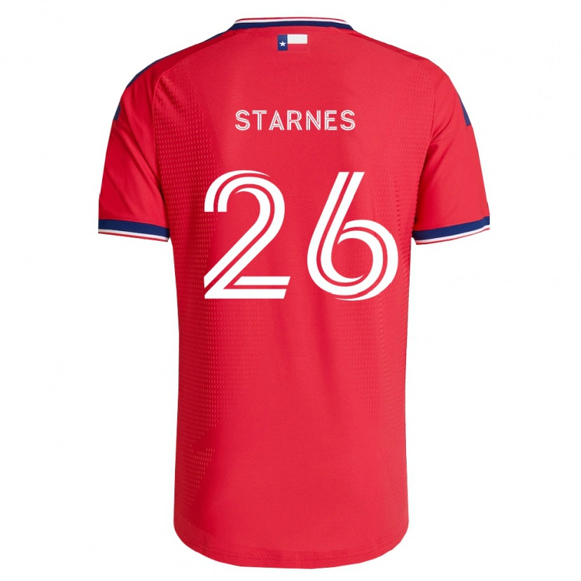 Danxen Mujer Camiseta Slade Starnes #26 Rojo Azul Blanco 1ª Equipación 2026/27 La Camisa