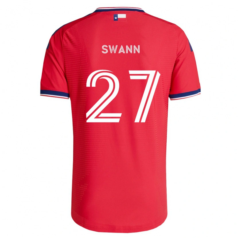 Danxen Mujer Camiseta Caleb Swann #27 Rojo Azul Blanco 1ª Equipación 2026/27 La Camisa