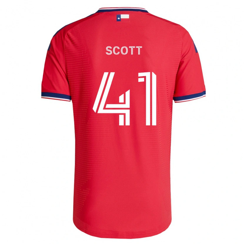 Danxen Mujer Camiseta Tarik Scott #41 Rojo Azul Blanco 1ª Equipación 2026/27 La Camisa
