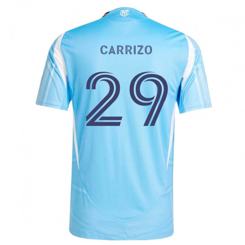 Danxen Mujer Camiseta Máximo Carrizo #29 Azul Cielo Blanco 1ª Equipación 2026/27 La Camisa