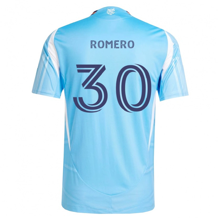 Danxen Mujer Camiseta Tomás Romero #30 Azul Cielo Blanco 1ª Equipación 2026/27 La Camisa