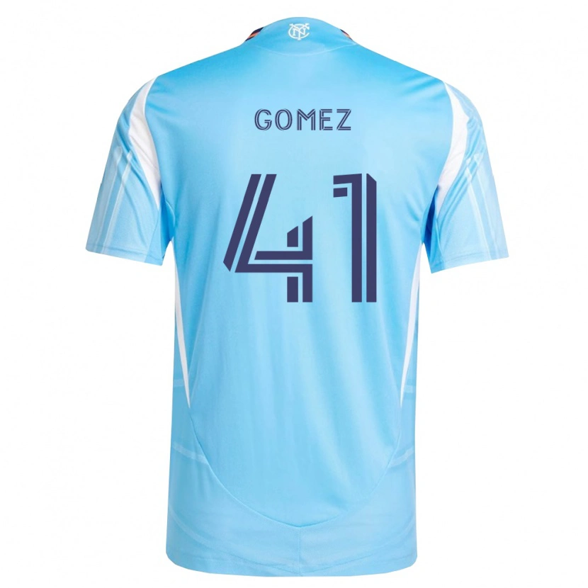 Danxen Mujer Camiseta Julián Gómez #41 Azul Cielo Blanco 1ª Equipación 2026/27 La Camisa