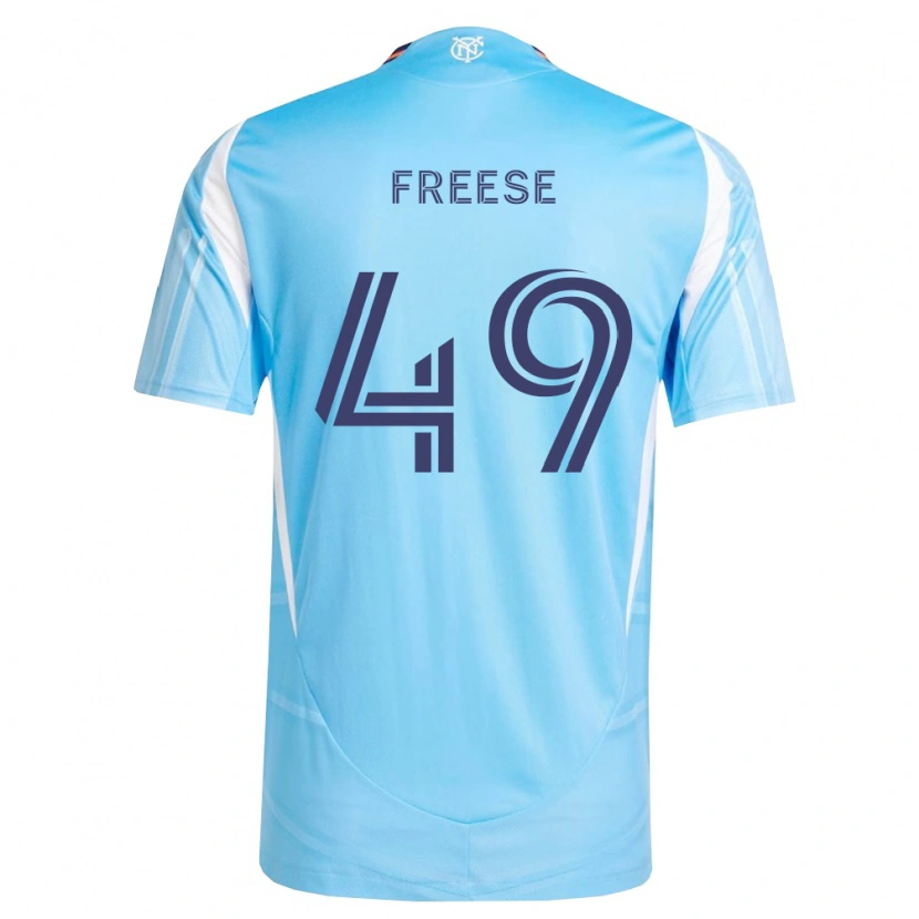 Danxen Mujer Camiseta Matt Freese #49 Azul Cielo Blanco 1ª Equipación 2026/27 La Camisa