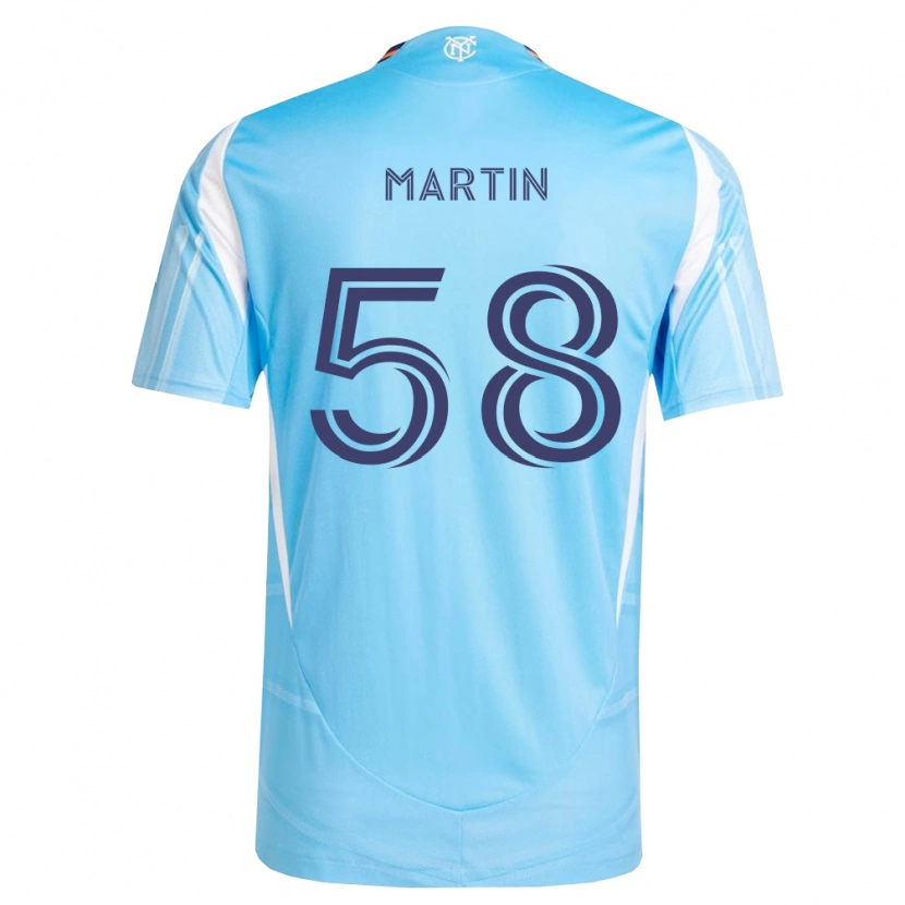 Danxen Mujer Camiseta Eóin Martin #58 Azul Cielo Blanco 1ª Equipación 2026/27 La Camisa