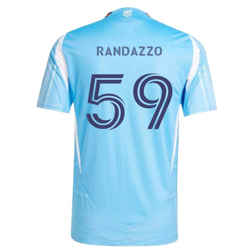 Danxen Mujer Camiseta Dylan Randazzo #59 Azul Cielo Blanco 1ª Equipación 2026/27 La Camisa