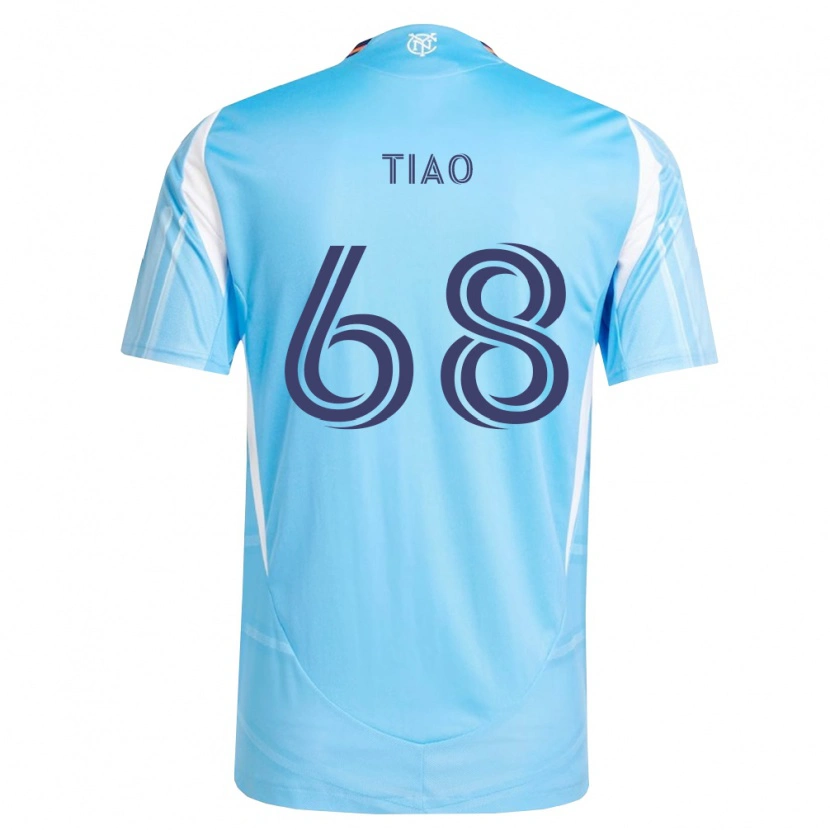 Danxen Mujer Camiseta Christopher Tiao #68 Azul Cielo Blanco 1ª Equipación 2026/27 La Camisa