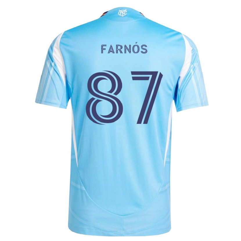 Danxen Mujer Camiseta Arnau Farnós #87 Azul Cielo Blanco 1ª Equipación 2026/27 La Camisa
