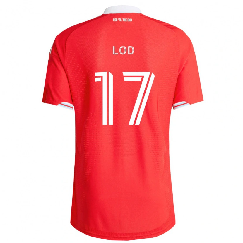 Danxen Mujer Camiseta Robin Lod #17 Rojo Azul Profundo Blanco 1ª Equipación 2026/27 La Camisa