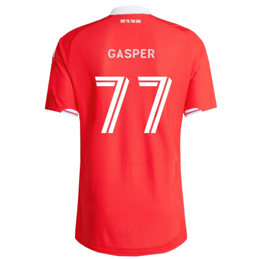 Danxen Mujer Camiseta Chase Gasper #77 Rojo Azul Profundo Blanco 1ª Equipación 2026/27 La Camisa
