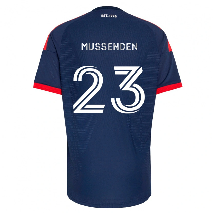Danxen Mujer Camiseta Javaun Mussenden #23 Azul Real Rojo Blanco 1ª Equipación 2026/27 La Camisa