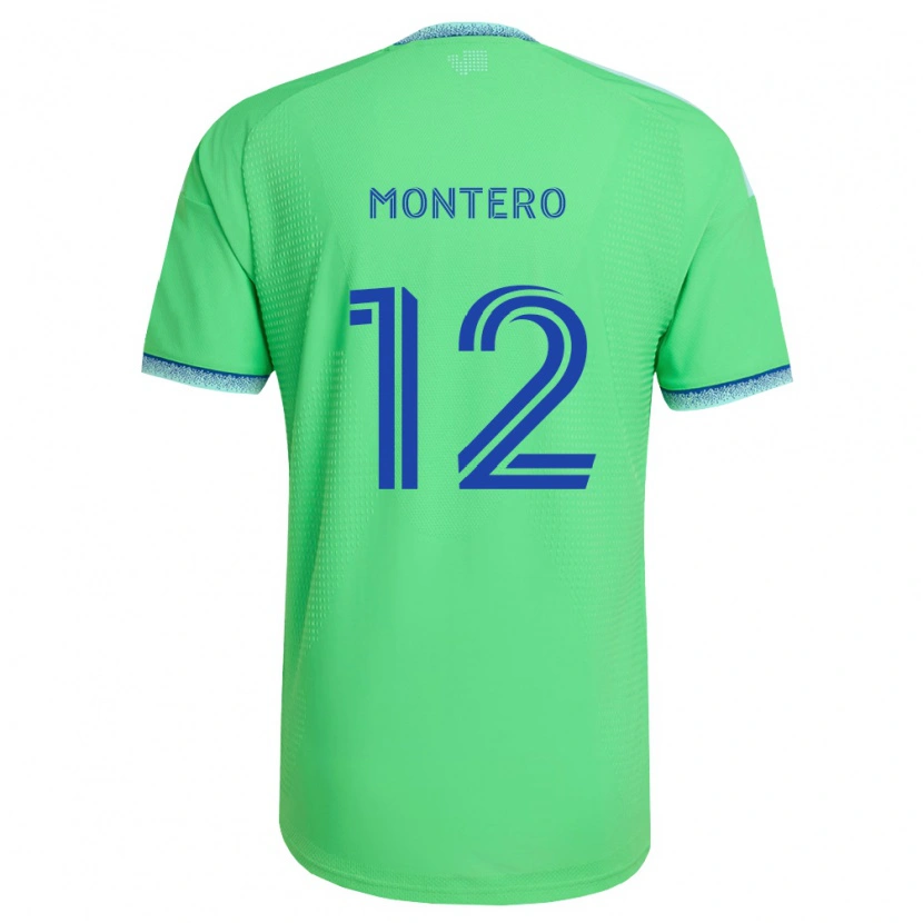 Danxen Mujer Camiseta Fredy Montero #12 Verde Azul Claro 1ª Equipación 2026/27 La Camisa