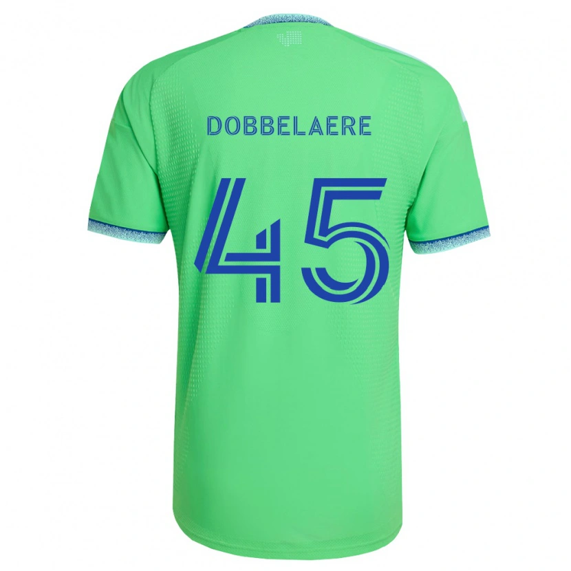 Danxen Mujer Camiseta Ethan Dobbelaere #45 Verde Azul Claro 1ª Equipación 2026/27 La Camisa