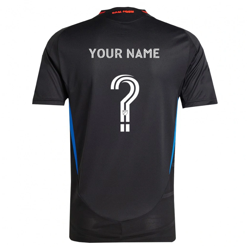 Danxen Mujer Camiseta Su Nombre #0 Azul Blanco Negro 1ª Equipación 2026/27 La Camisa
