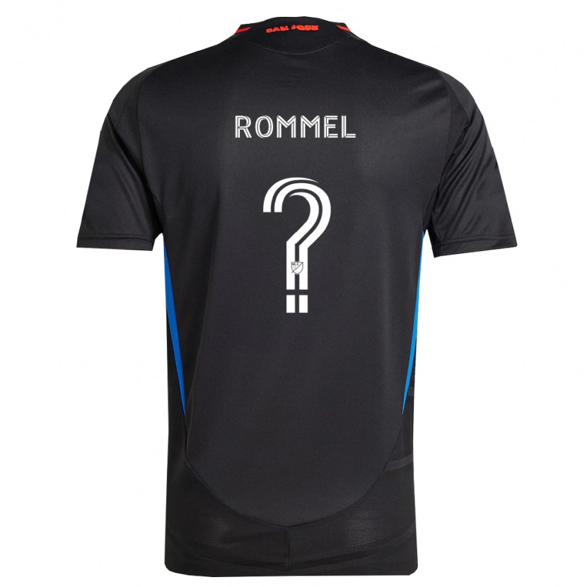 Danxen Mujer Camiseta Rocky Rommel #0 Azul Blanco Negro 1ª Equipación 2026/27 La Camisa