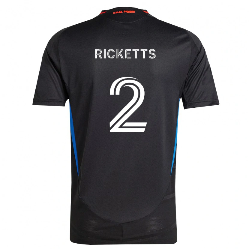 Danxen Mujer Camiseta Jamar Ricketts #2 Azul Blanco Negro 1ª Equipación 2026/27 La Camisa