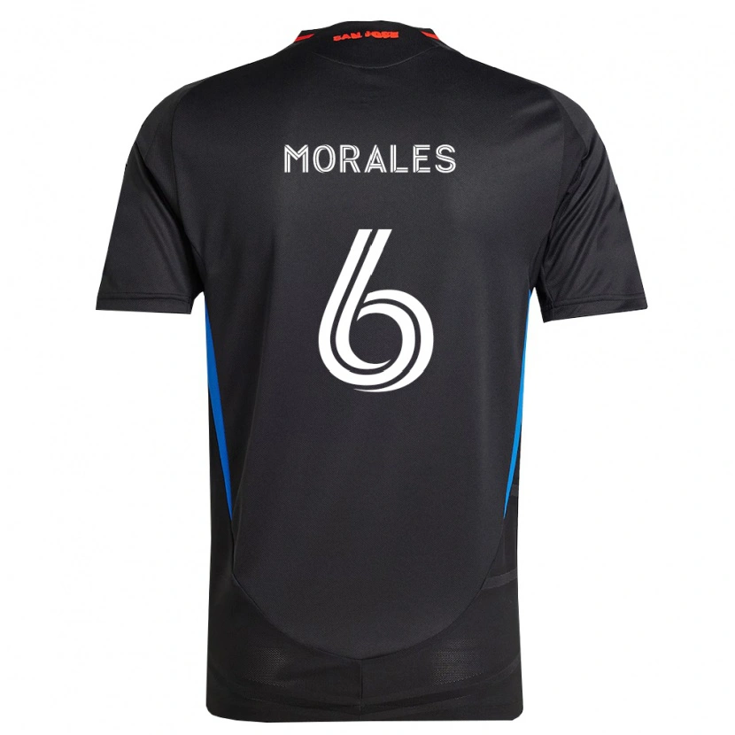 Danxen Mujer Camiseta Alfredo Morales #6 Azul Blanco Negro 1ª Equipación 2026/27 La Camisa