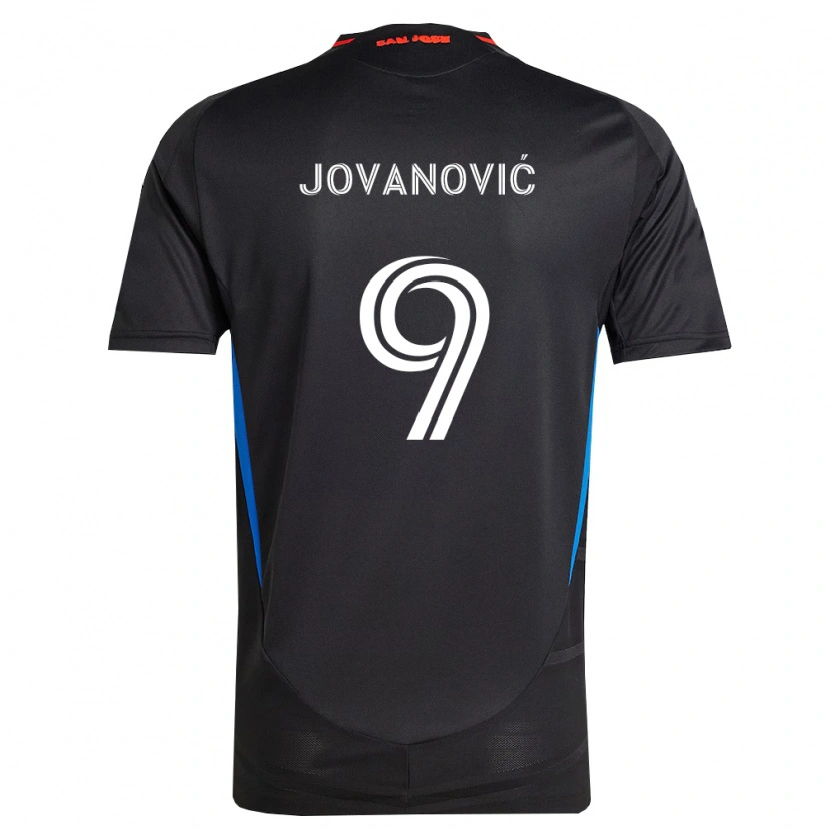 Danxen Mujer Camiseta Luka Jovanović #9 Azul Blanco Negro 1ª Equipación 2026/27 La Camisa