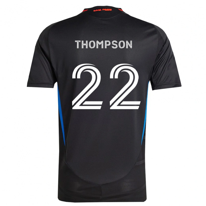 Danxen Mujer Camiseta Tommy Thompson #22 Azul Blanco Negro 1ª Equipación 2026/27 La Camisa