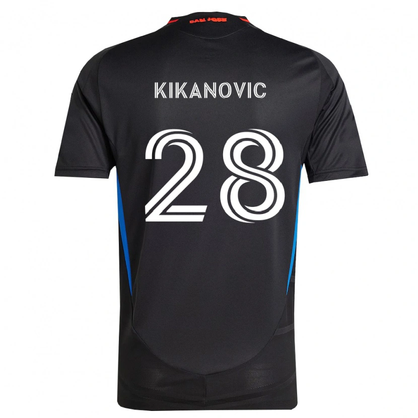 Danxen Mujer Camiseta Benji Kikanović #28 Azul Blanco Negro 1ª Equipación 2026/27 La Camisa