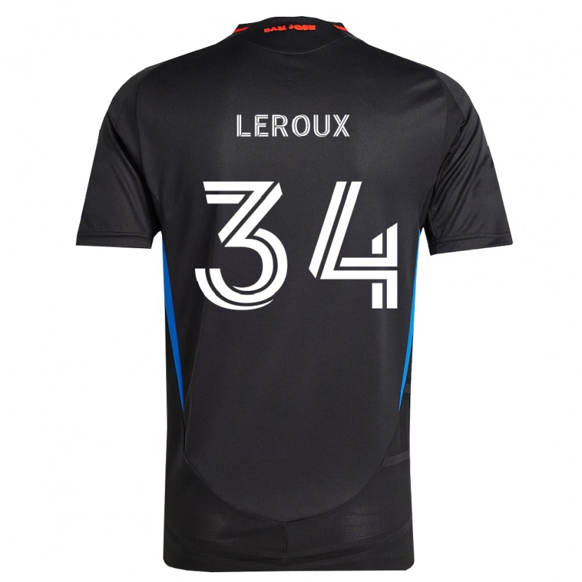 Danxen Mujer Camiseta Beau Leroux #34 Azul Blanco Negro 1ª Equipación 2026/27 La Camisa