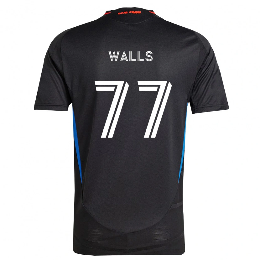Danxen Mujer Camiseta Casey Walls #77 Azul Blanco Negro 1ª Equipación 2026/27 La Camisa