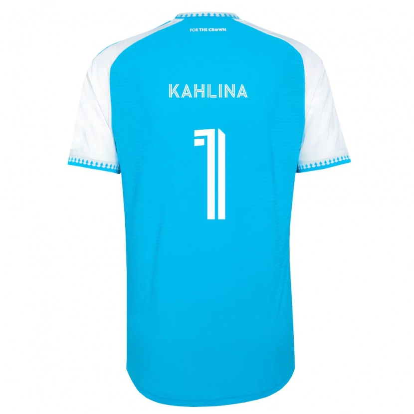 Danxen Mujer Camiseta Kristijan Kahlina #1 Azul Cielo Blanco Negro 1ª Equipación 2026/27 La Camisa