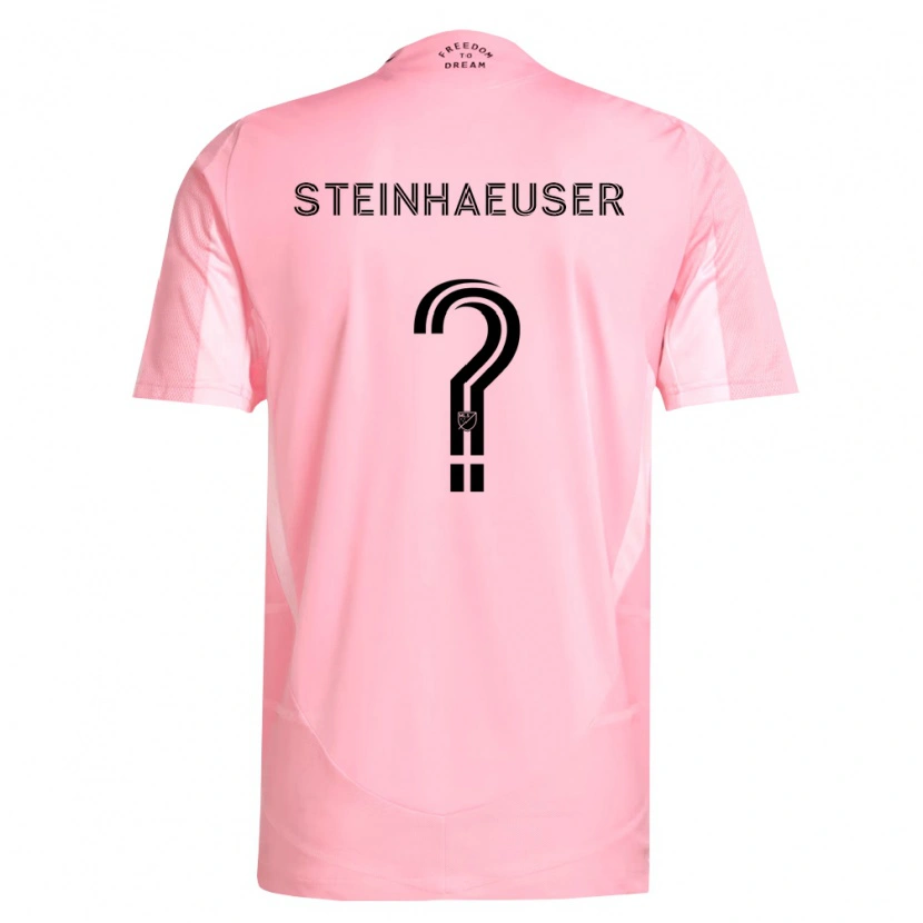 Danxen Mujer Camiseta Marcus Steinhaeuser #0 Rosa Negro 1ª Equipación 2026/27 La Camisa
