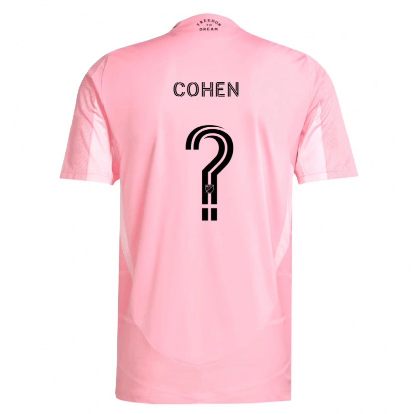 Danxen Mujer Camiseta Yuval Cohen #0 Rosa Negro 1ª Equipación 2026/27 La Camisa