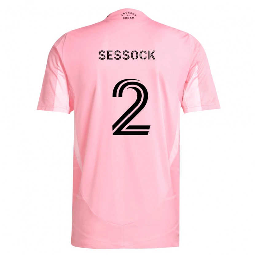 Danxen Mujer Camiseta Nykolas Sessock #2 Rosa Negro 1ª Equipación 2026/27 La Camisa