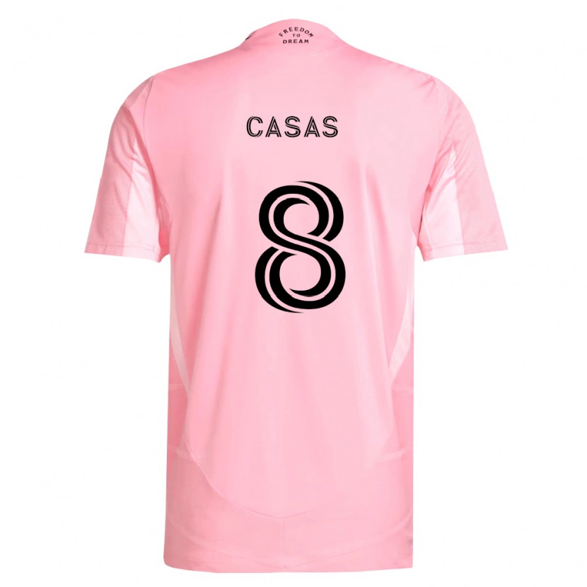 Danxen Mujer Camiseta Pep Casas #8 Rosa Negro 1ª Equipación 2026/27 La Camisa