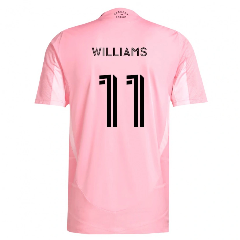 Danxen Mujer Camiseta Chaz Williams #11 Rosa Negro 1ª Equipación 2026/27 La Camisa