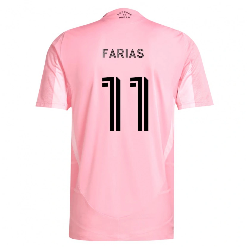 Danxen Mujer Camiseta Facundo Farías #11 Rosa Negro 1ª Equipación 2026/27 La Camisa