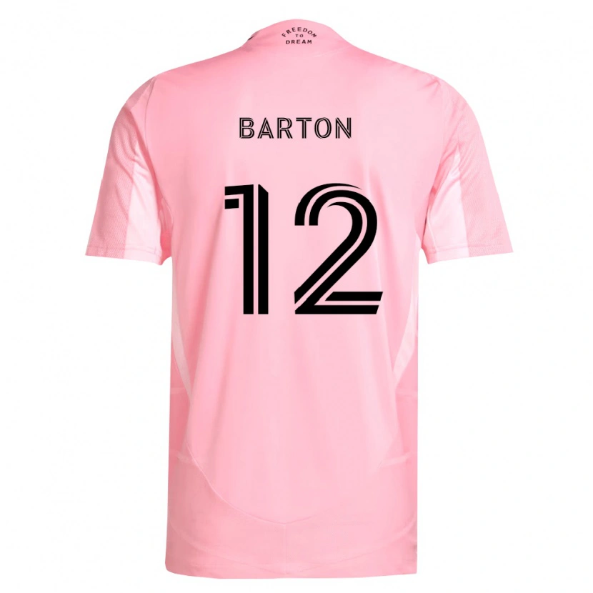 Danxen Mujer Camiseta Tye Barton #12 Rosa Negro 1ª Equipación 2026/27 La Camisa