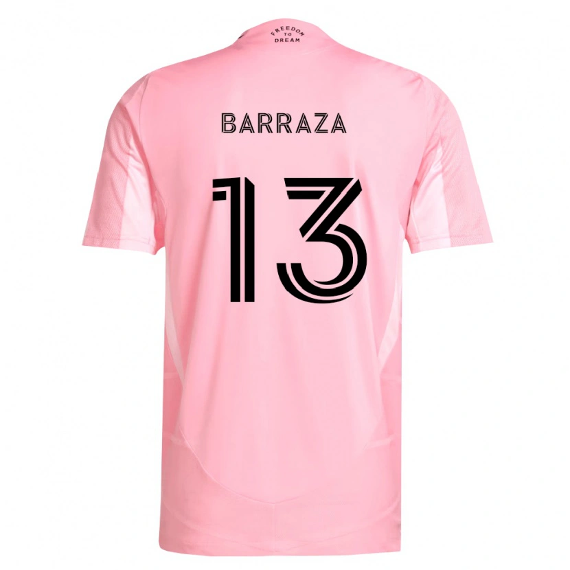 Danxen Mujer Camiseta Luis Barraza #13 Rosa Negro 1ª Equipación 2026/27 La Camisa