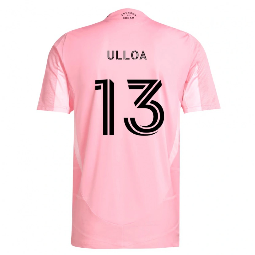 Danxen Mujer Camiseta Víctor Ulloa #13 Rosa Negro 1ª Equipación 2026/27 La Camisa