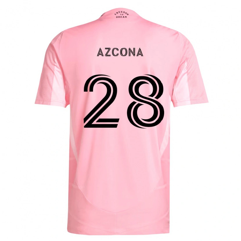 Danxen Mujer Camiseta Edison Azcona #28 Rosa Negro 1ª Equipación 2026/27 La Camisa