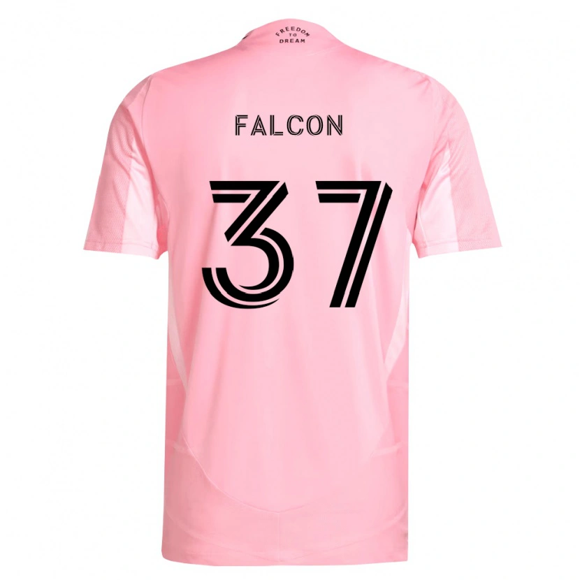Danxen Mujer Camiseta Maximiliano Falcón #37 Rosa Negro 1ª Equipación 2026/27 La Camisa
