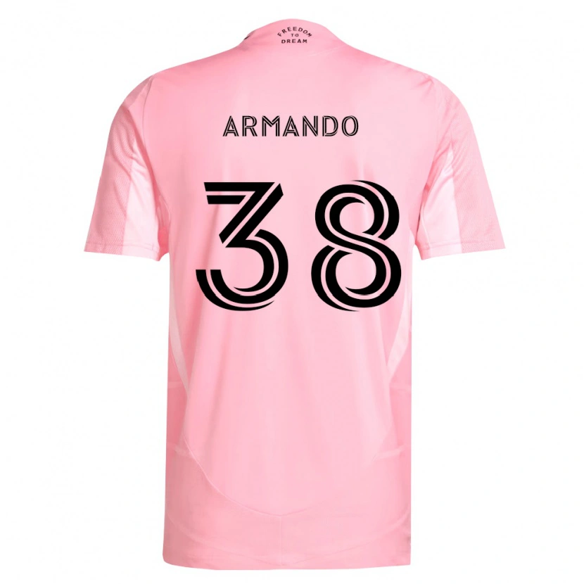 Danxen Mujer Camiseta Máximo Armando #38 Rosa Negro 1ª Equipación 2026/27 La Camisa